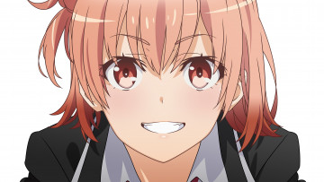 Картинка аниме oregairu девушка взгляд фон
