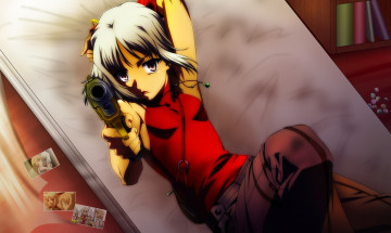 Картинка canaan аниме фон взгляд девушка