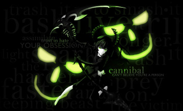 Картинка black+rock+shooter аниме фон взгляд девушка