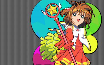 Картинка аниме card+captor+sakura взгляд девушка фон