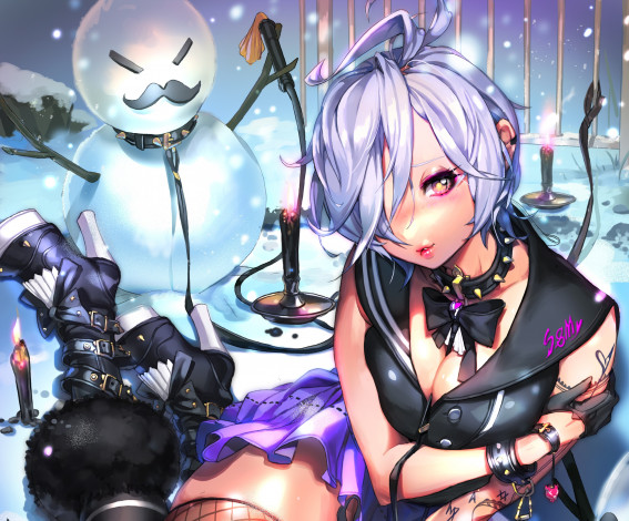 Обои картинки фото аниме, furyou michi gang road, девушка