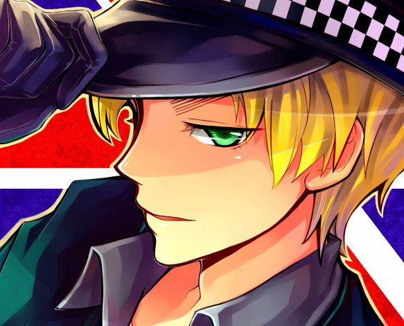 Обои картинки фото аниме, hetalia,  axis powers, united, kingdom