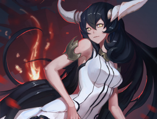 Обои картинки фото аниме, ангелы,  демоны, девушка