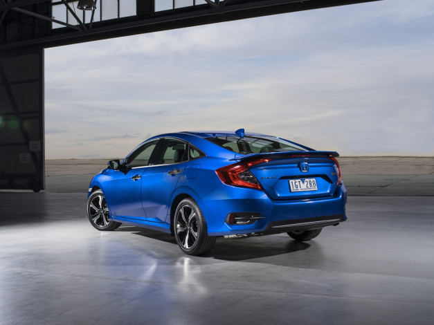 Обои картинки фото автомобили, honda, sedan, civic, 2016г, au-spec, rs