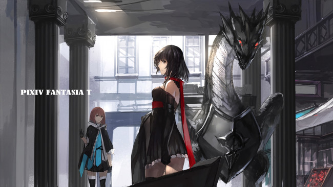 Обои картинки фото pixiv fantasia, аниме, персонаж