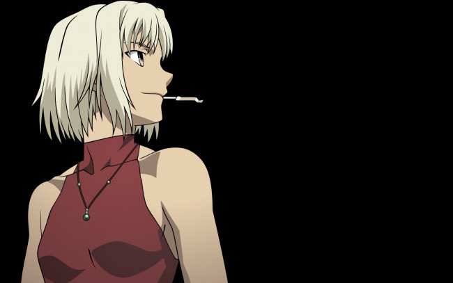 Обои картинки фото canaan, аниме, девушка, фон, взгляд