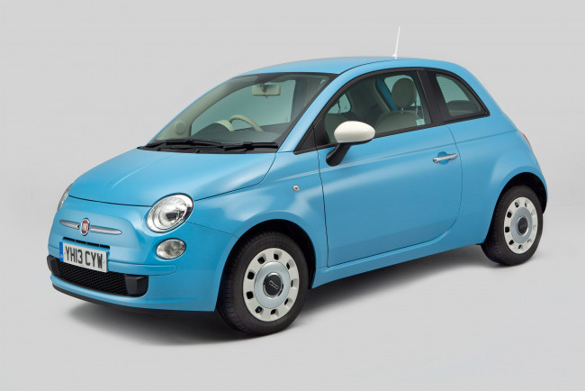 Обои картинки фото автомобили, fiat, uk-spec, colour, 500, therapy