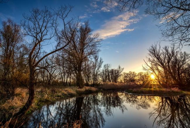 Обои картинки фото природа, восходы, закаты, рассвет