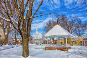 Картинка города -+пейзажи музей деревень сторхортон - это подлинная воссозданная деревня из девяти зданий 18-го и 19-го века массачусетса нью-гэмпшира