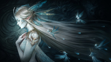 Картинка фэнтези эльфы by skyzocat феи девушка эльф