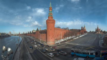 Картинка города москва+ россия москва москва-река московский кремль