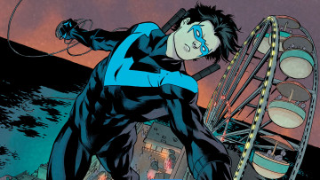 Картинка рисованное комиксы nightwing