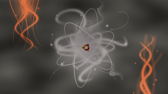 Обои картинки фото компьютеры, ubuntu linux, фон, логотип