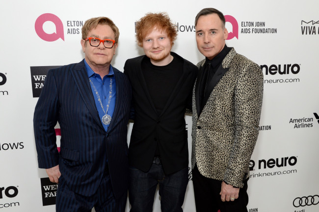 Обои картинки фото разное, знаменитости, элтон, джон, ed, sheeran, рыжий