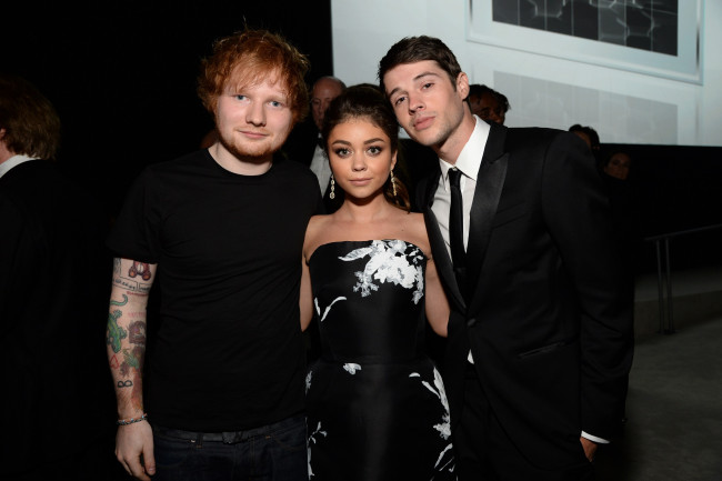 Обои картинки фото разное, знаменитости, вечеринка, тату, актриса, ed, sheeran