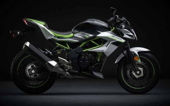 Обои картинки фото 2020 kawasaki z125 eu, мотоциклы, kawasaki, z125, 4k, супербайк, 2020, года, eu, spec, японские
