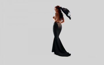 Картинка девушки bianca+beauchamp юбка зонт грудь попа