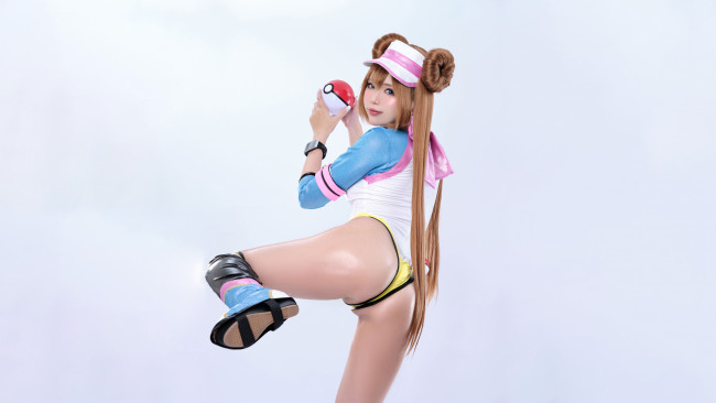Обои картинки фото девушки, - креатив,  косплей, zinieq, rosa, pokemon