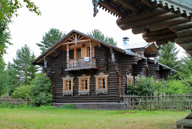 Обои картинки фото города, - здания,  дома, русская, архитектура, вeрхниe, мандрoги, жилой, дом