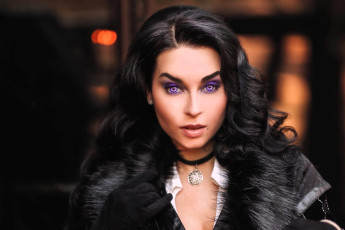 Картинка девушки анна+шаховская образ косплей наряд мех перчатки лицо