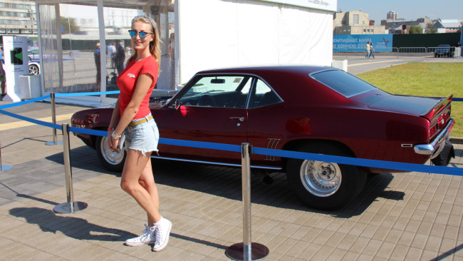 Обои картинки фото автомобили, -авто с девушками, красивая, девушка