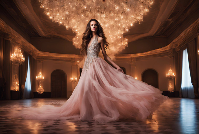 Обои картинки фото 3д графика, люди , people, бальное, платье