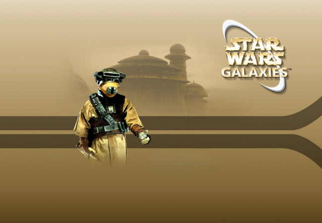 Обои картинки фото видео игры, star wars,  galaxies, персонаж, башня, здание