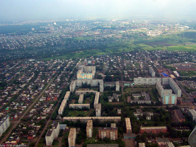Обои картинки фото город, омск, высоты, птичьего, полета, города