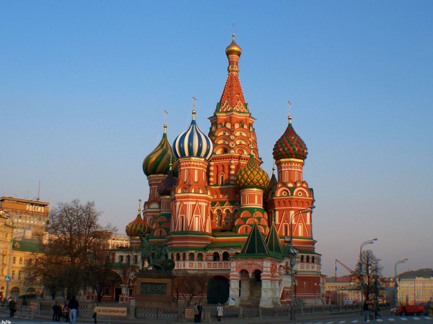 Обои картинки фото москва, собор, покрова, богородицы, во, рву, василя, блаженного, города, россия