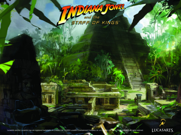 Обои картинки фото видео, игры, indiana, jones, and, the, staff, of, kings