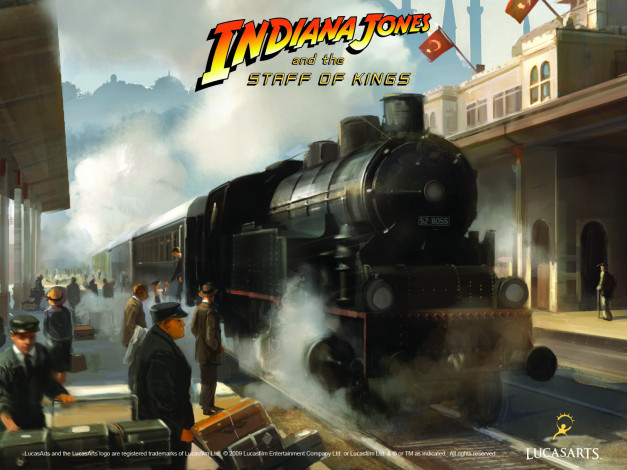 Обои картинки фото видео, игры, indiana, jones, and, the, staff, of, kings