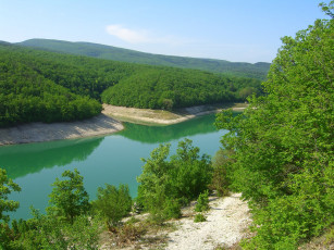 Картинка природа пейзажи водохранилище