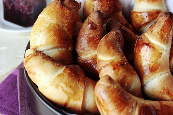 Картинка еда хлеб выпечка рогалики