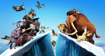 Картинка ледниковый период континентальный дрейф мультфильмы ice age continental drift диего сид