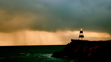 Картинка природа маяки вечер облака