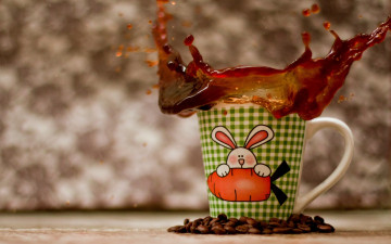 Картинка еда кофе кофейные зёрна кружка