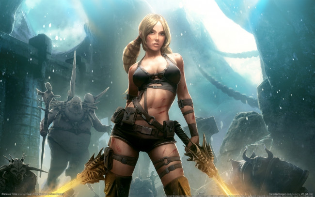 Обои картинки фото blades, of, time, видео, игры, ayumi