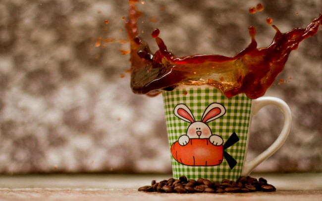 Обои картинки фото еда, кофе, кофейные, зёрна, кружка