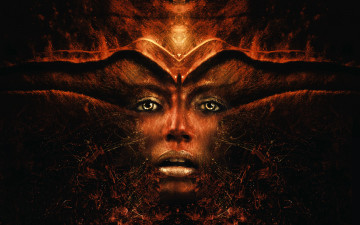 Картинка фэнтези девушки глаза