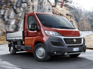 Картинка автомобили fiat ducato tipper красный
