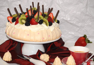 Картинка еда торты безе фрукты