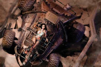 Картинка auto+assault видео+игры механизм девушка