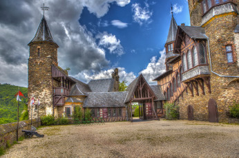 Картинка reichsburg+castle+-+cochem +germany города -+дворцы +замки +крепости германия кохем замок