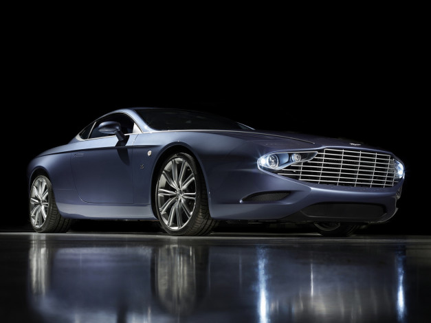 Обои картинки фото автомобили, aston martin, синий, dbs, aston, martin, centennial, coupе