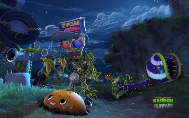 Обои картинки фото видео игры, plants vs,  zombies,  garden warfare, растение