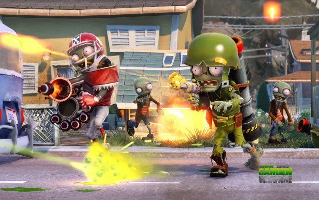 Обои картинки фото видео игры, plants vs,  zombies,  garden warfare, зомби