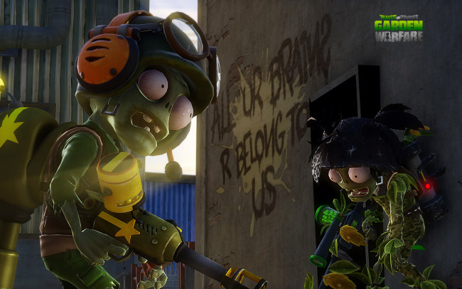 Обои картинки фото видео игры, plants vs,  zombies,  garden warfare, зомби