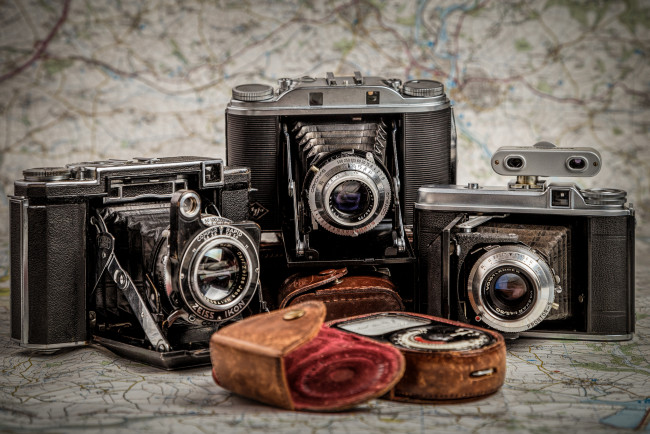 Обои картинки фото разное, ретро,  винтаж, фотокамеры, экспонометр