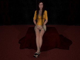 Картинка 3д+графика люди+ people фон взгляд девушка