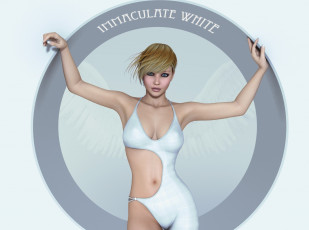 Картинка 3д+графика люди+ people фон взгляд девушка